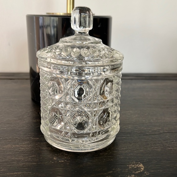 Kitchen Vintage Pressed Glass Sugar Jar Poshmark
